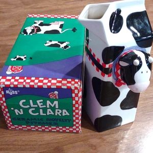 NIB Russ Clem 'n Clara novelty pitcher